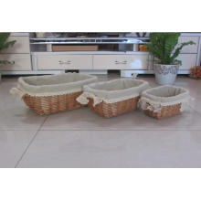 (BC-WB1015) High Quality Handmade Natural Willow Basket/Gift Basket